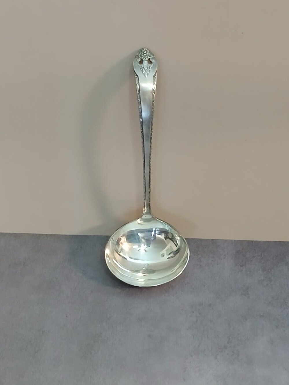 Vintage Holmes & Edwards Silver Plated "Lovely Lady" Gravy Spoon/Ladle